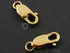 Gold Vermeil  Lobster Claw w/ Open Jump Ring, 3.85x10.2 mm,(VM/851)